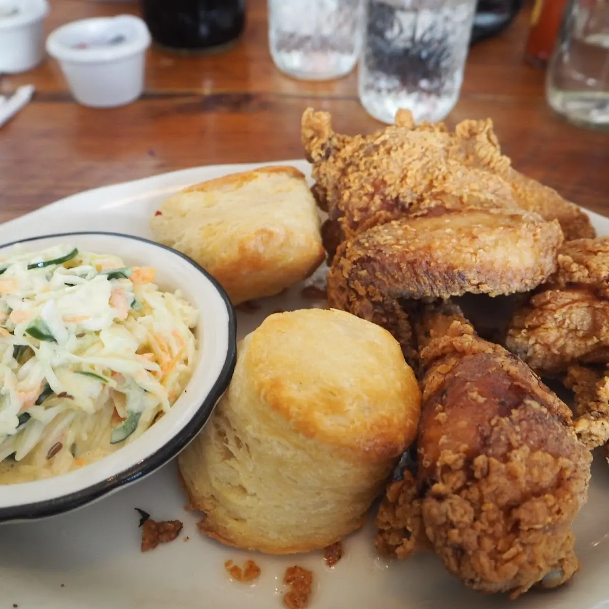 Fried Chicken & Bubby's Buttermilk Biscuit