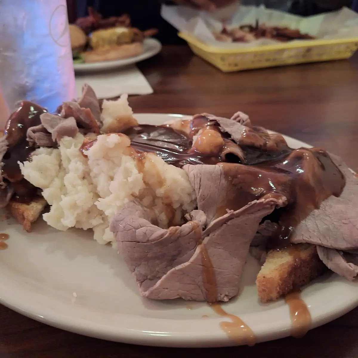 Friday- Open Faced Roast Beef with Mashed Potatoes and Gravy