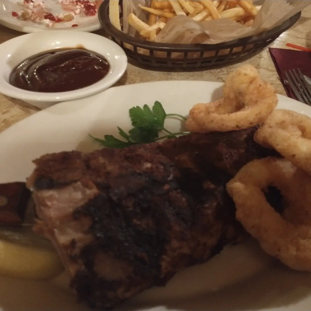 Baby Back Ribs and Shrimp