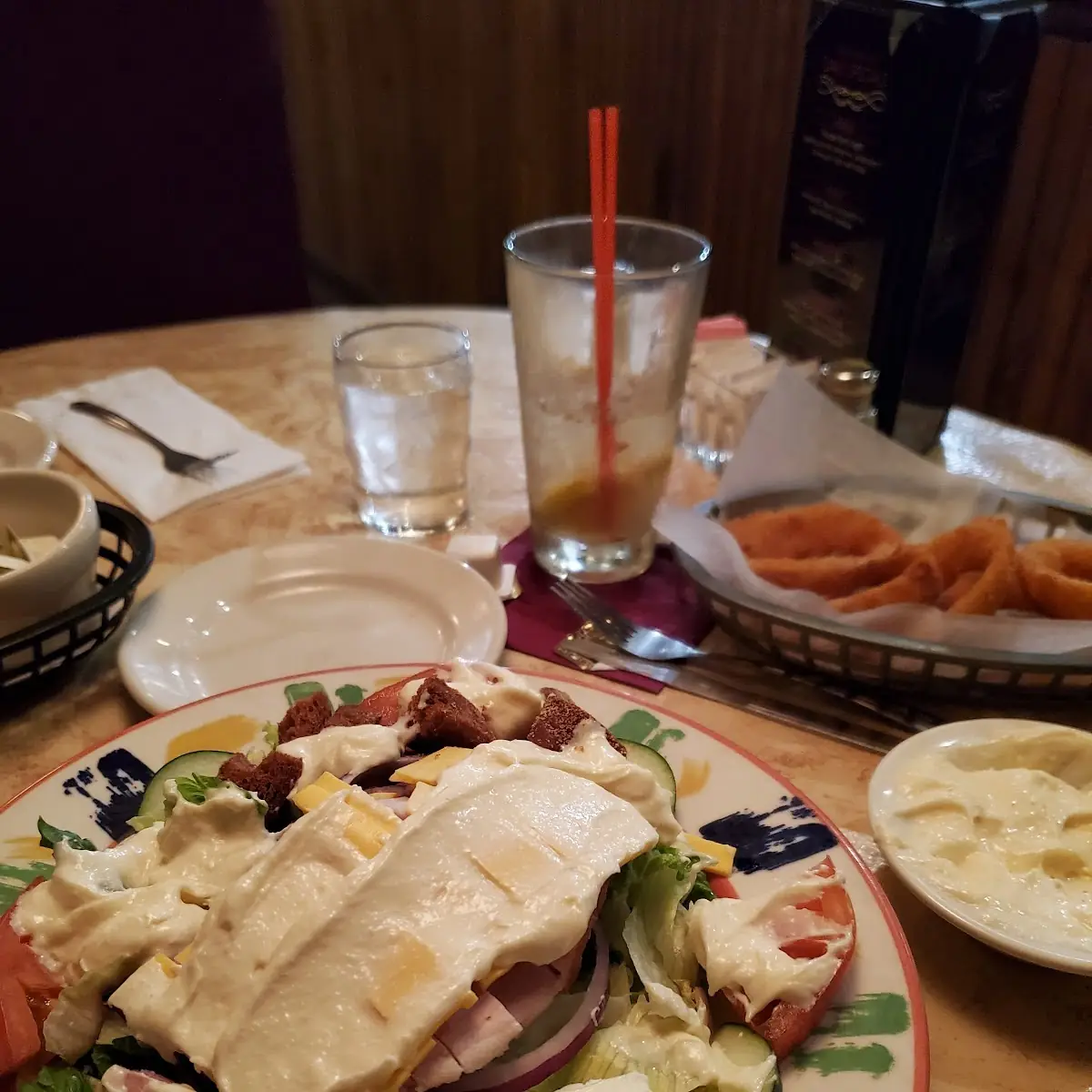Chef Salad Dressing with Onion Rings on the Side