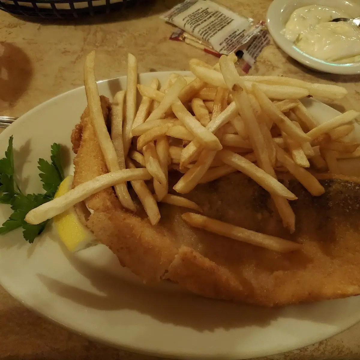 Fried Walleye Dinner