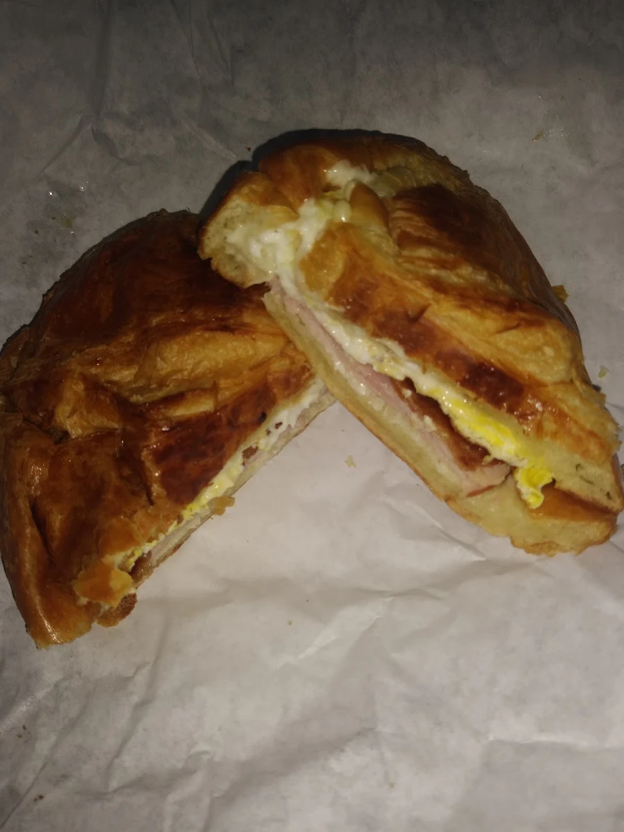 Bacon Ham Cheese Croissant Sandwich