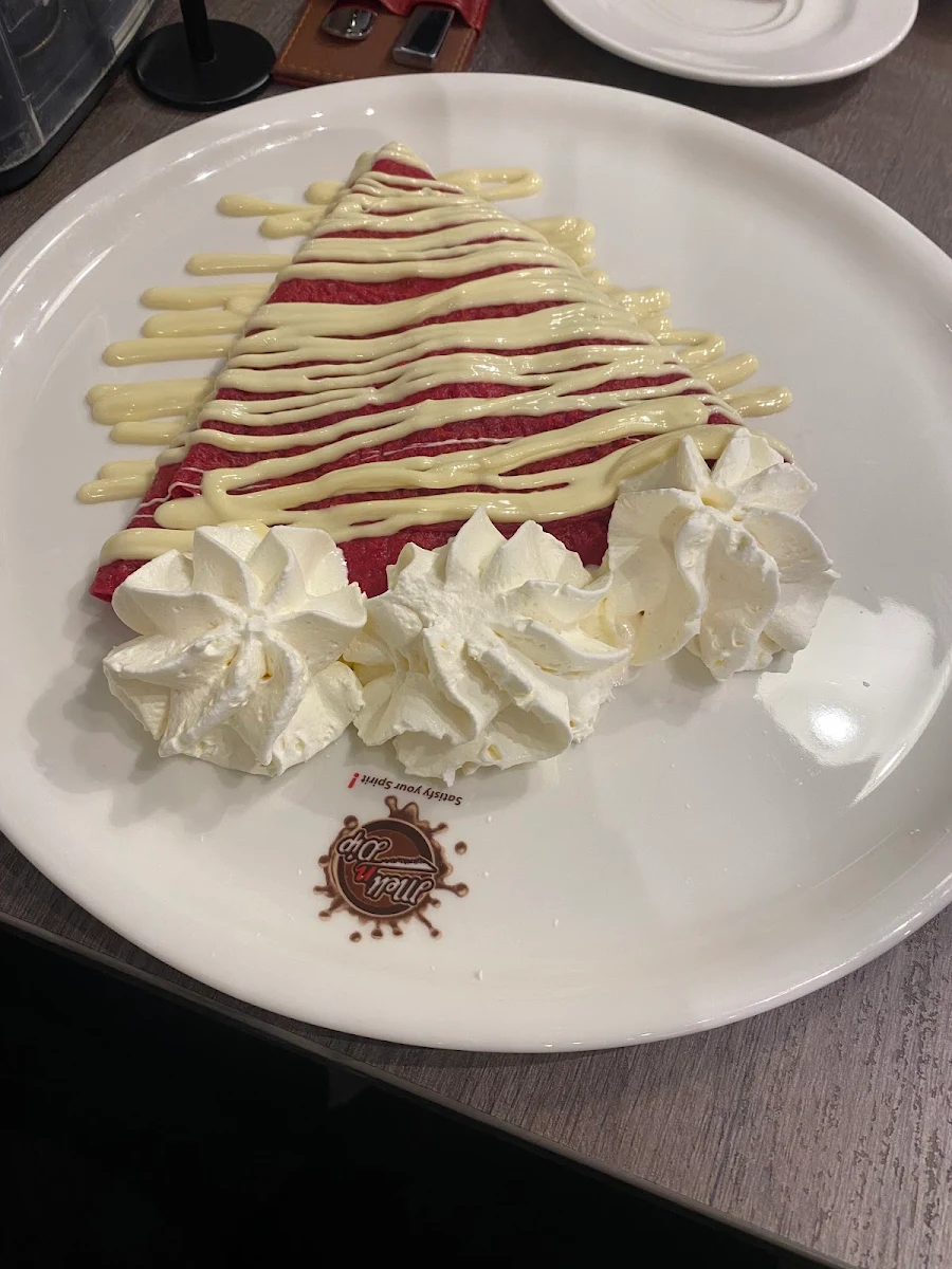 Red Velvet Crepe, Melt n dip