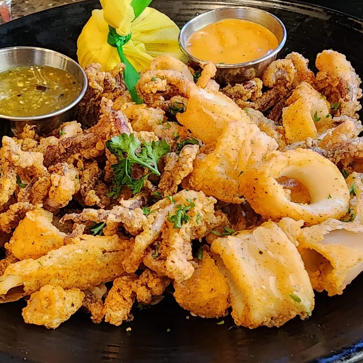 Crispy Calamari with Dipping Sauces