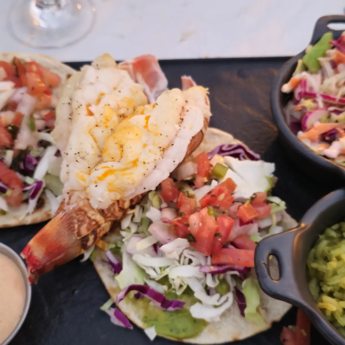 Grilled Lobster Tail Tacos