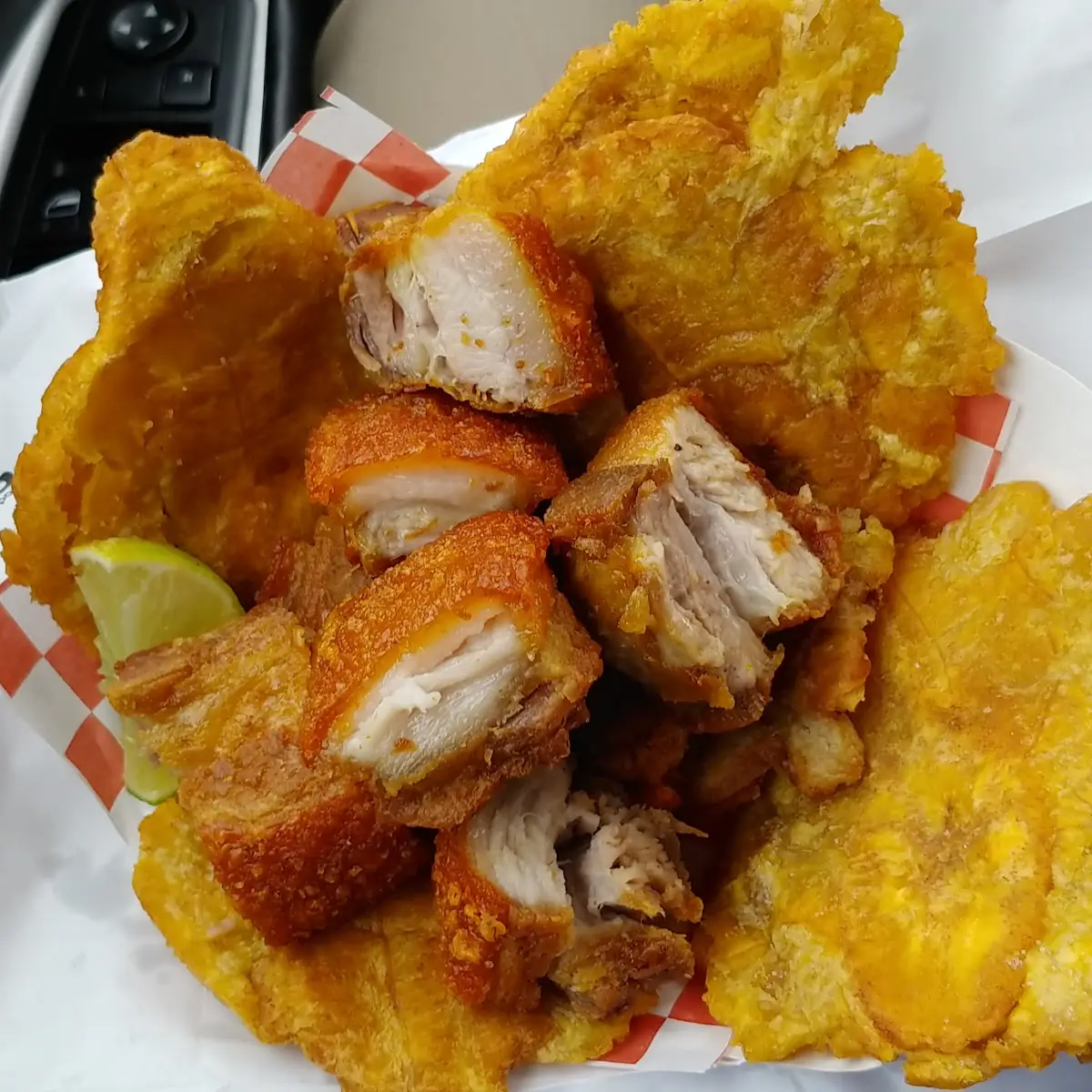Chicken and Fried Plantains