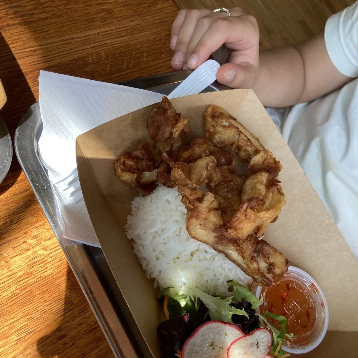 Fried Chicken and Rice