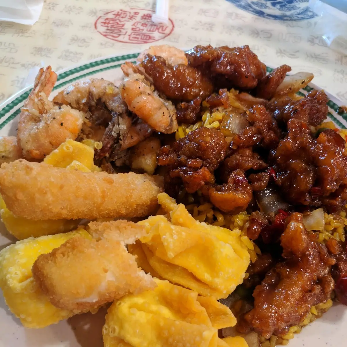 Vegetable Fried Rice Black Pepper Shrimp Mozzarella Sticks General TSO's Chicken