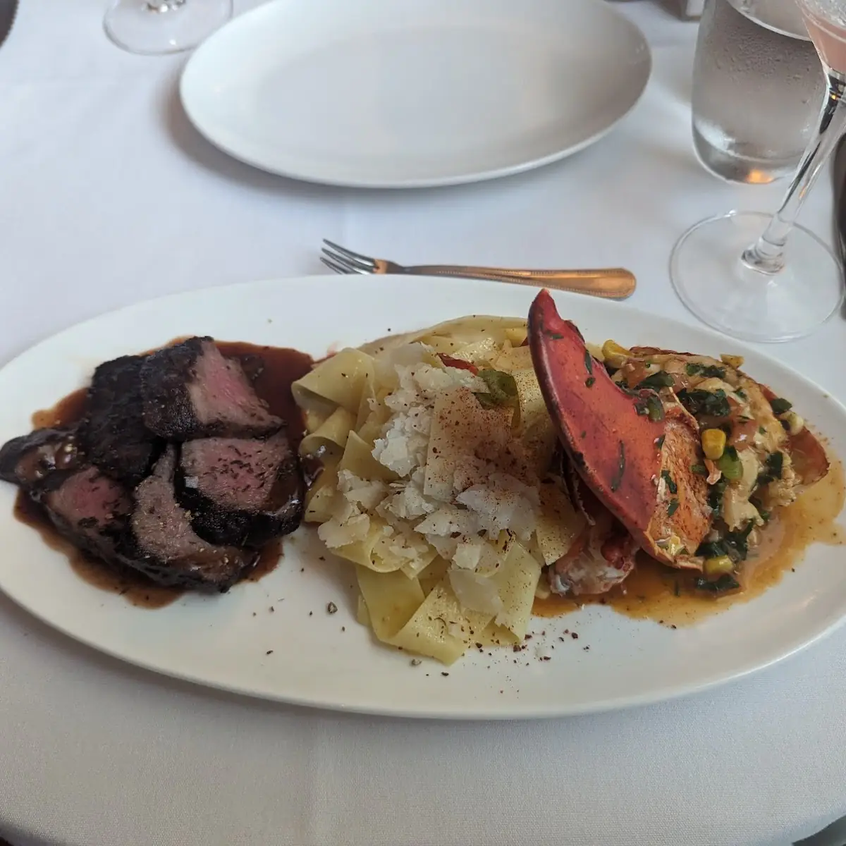 Surf and Turf with Flat Iron Steak