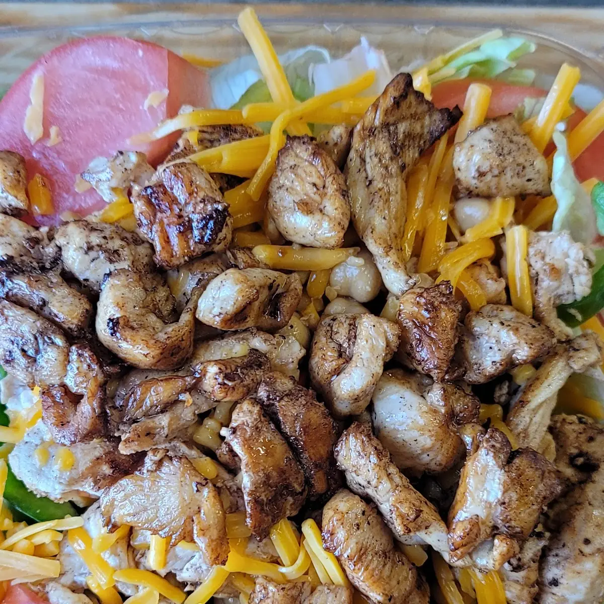 Cajun Chicken Finger Salad