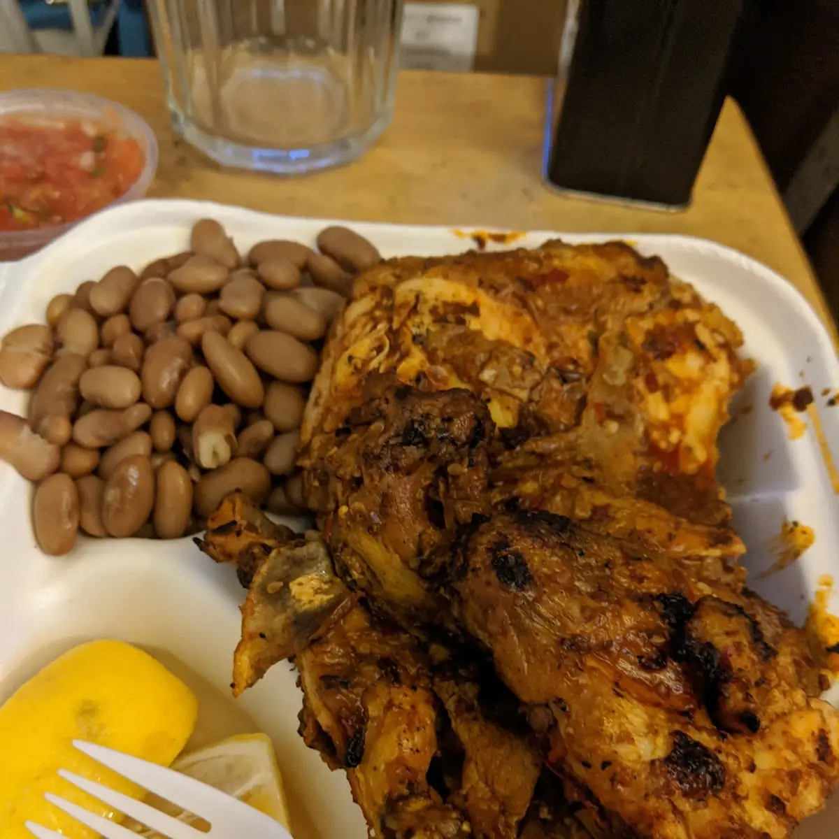 Spicy Chicken and Pinto Beans