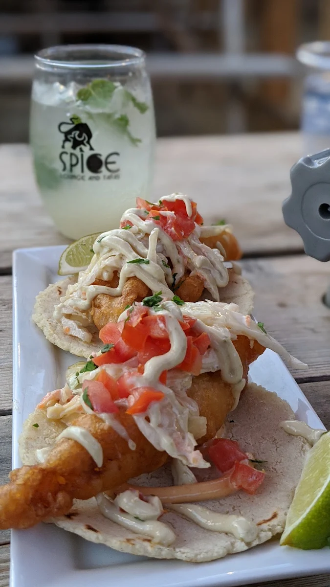Fish Tacos, Spice Lounge and Tapas