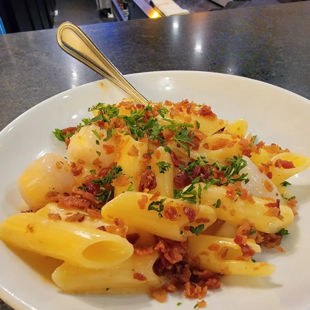 Scallop Mac & Cheese GF