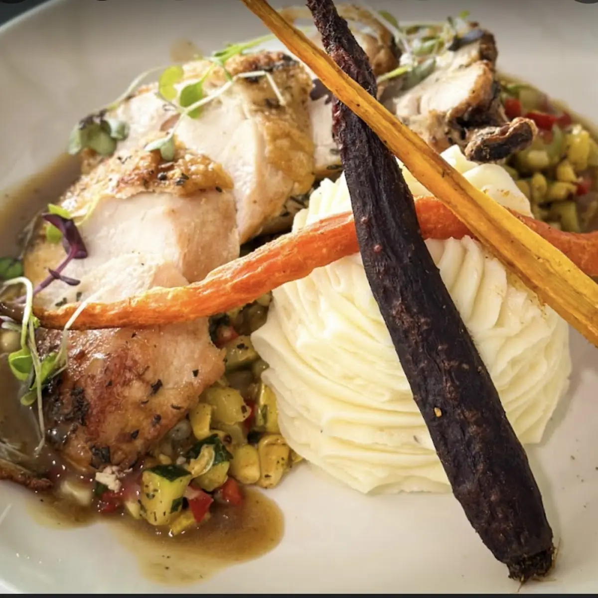 Pan Roasted Airline Chicken Breast