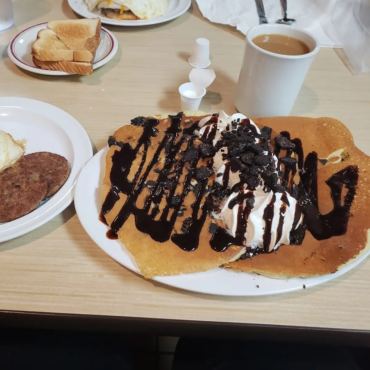 Oreo Crunch Pancake Breakfast Platter