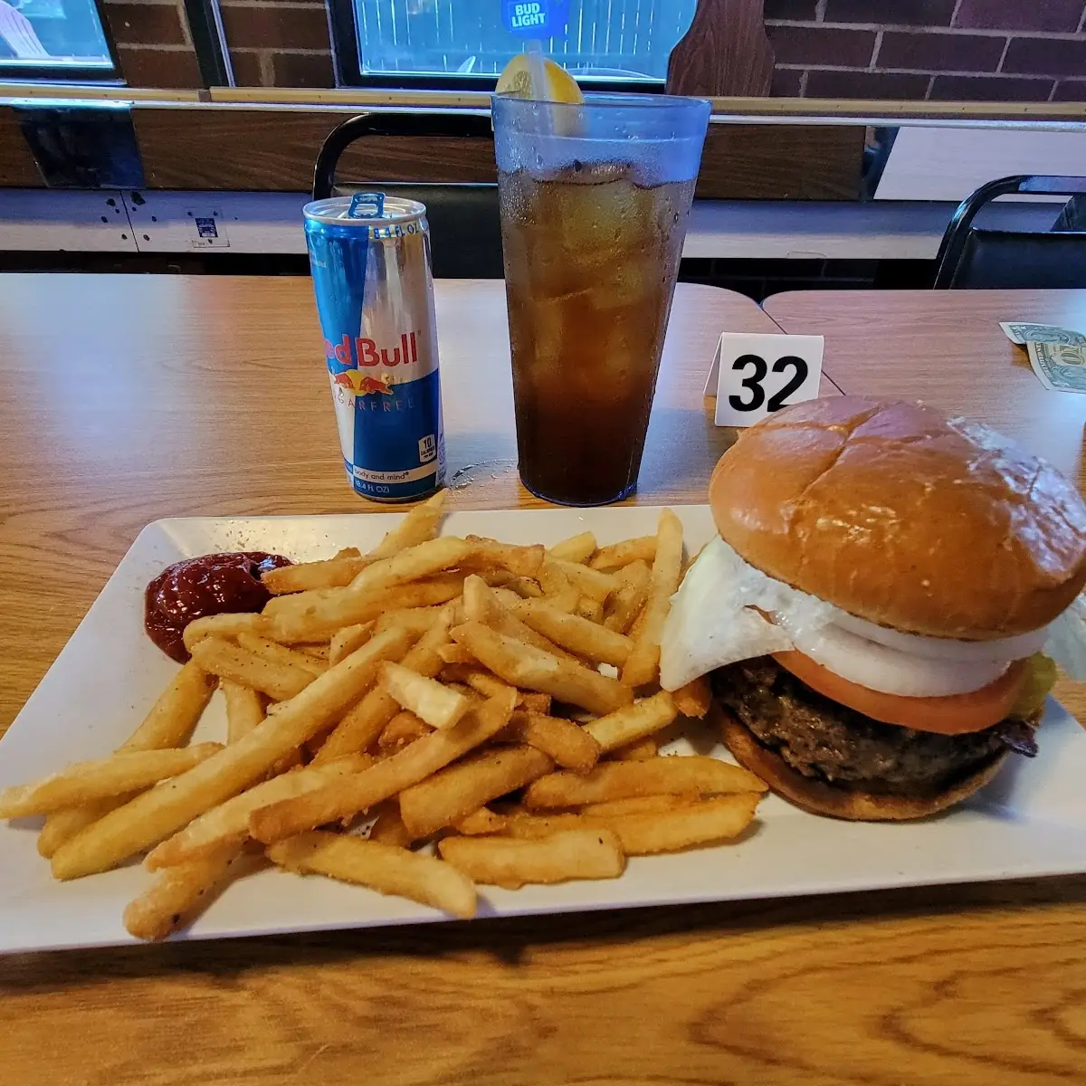 Bacon Cheeseburger and Fries