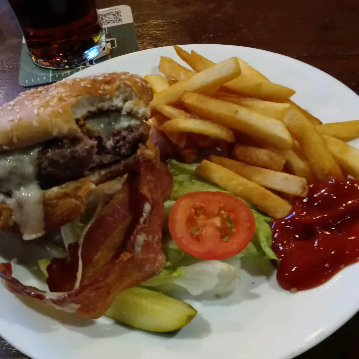 Bacon Swiss Burger