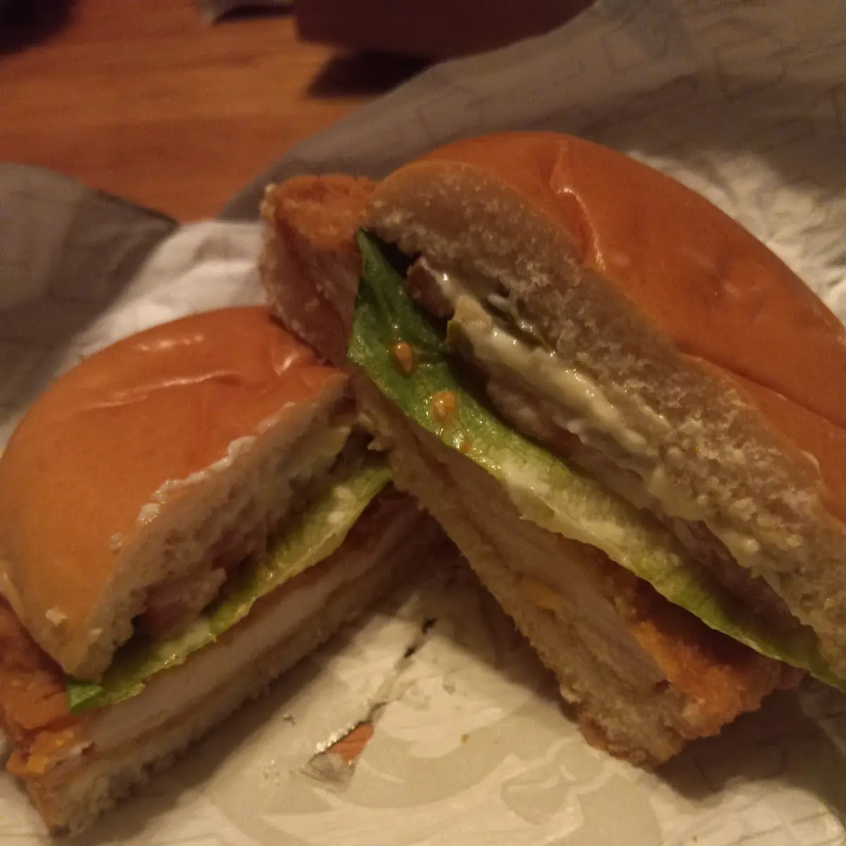 Chicken Sandwich with Mozzarella Cheese