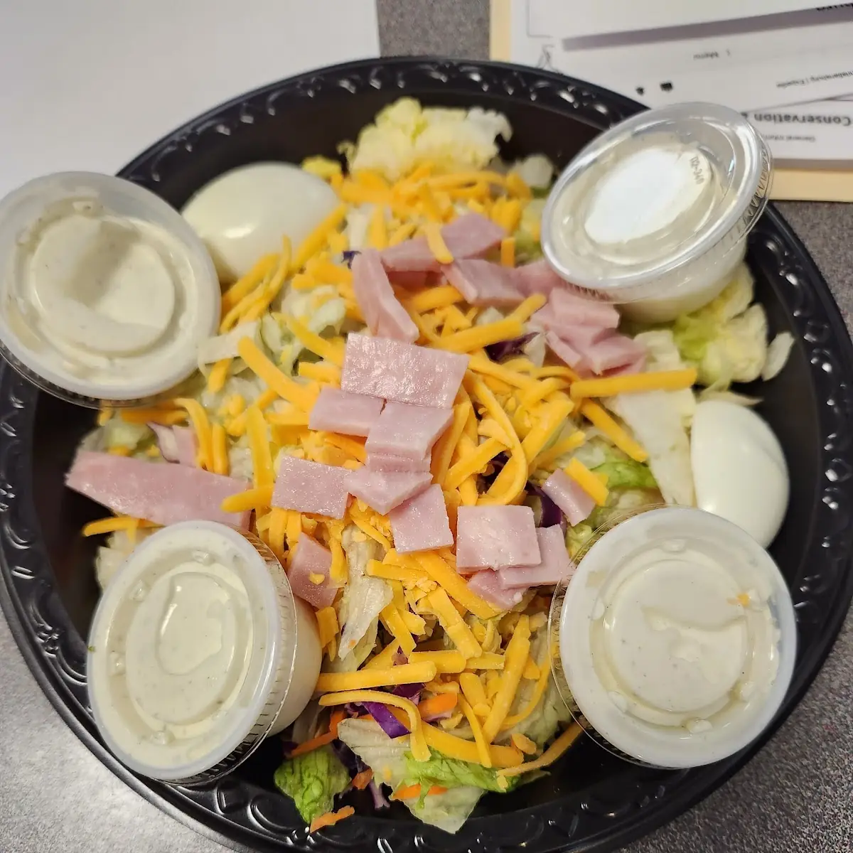 Chef Salad Less Peppers and Onions