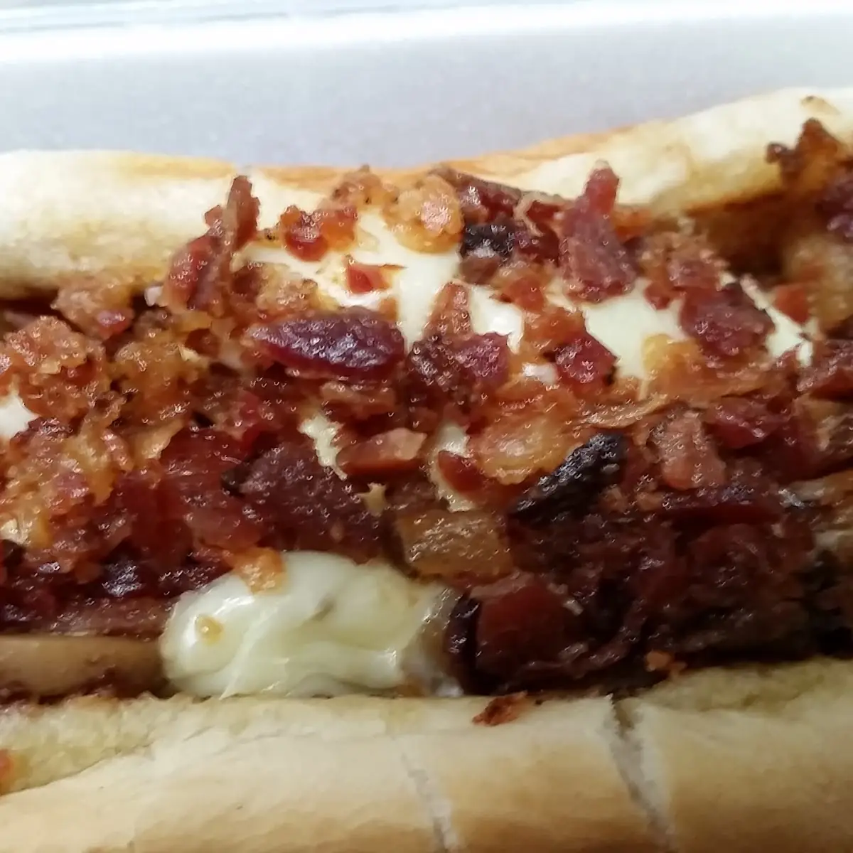 Philly Cheesesteak w Bacon