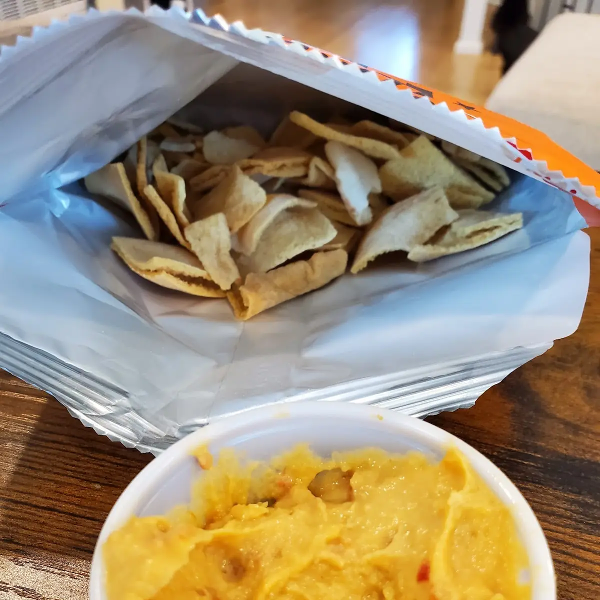 Pita Chips and Hummus