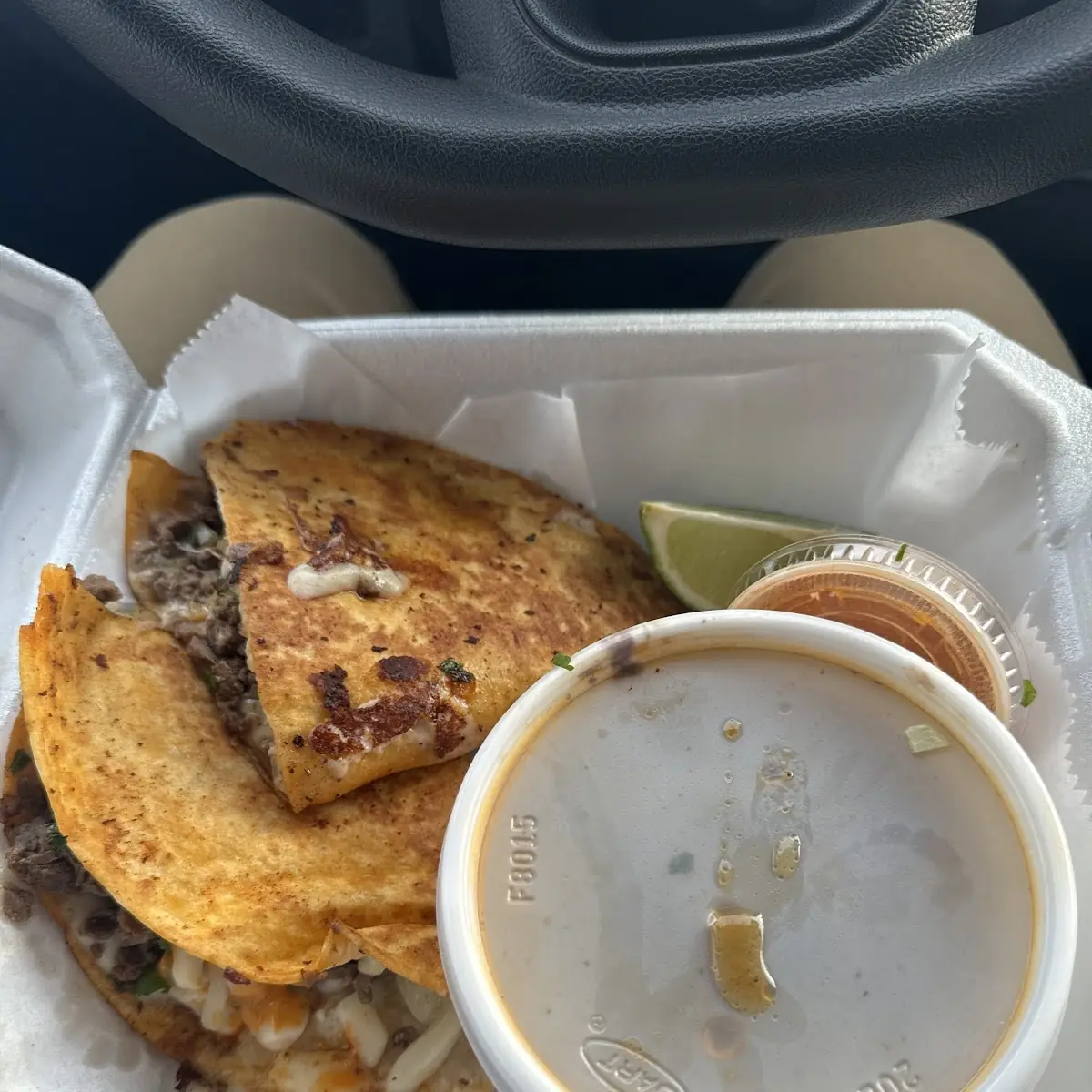 Birria Tacos with Beef Consome