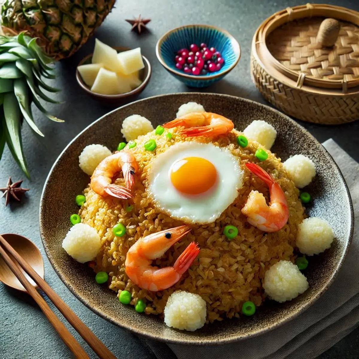 Golden Pineapple Shrimp Fried Rice