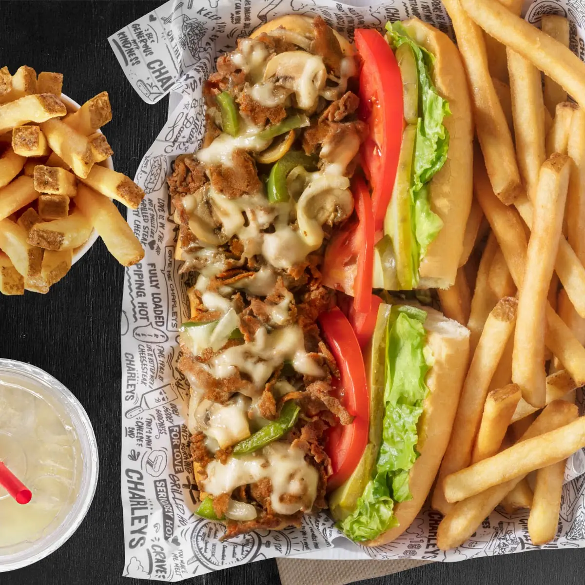 Chicken Philly Sub Combo Meal