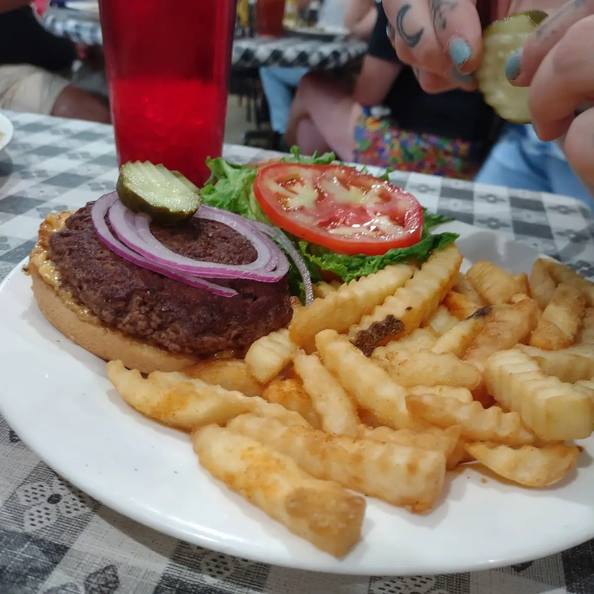 Burger and Fries