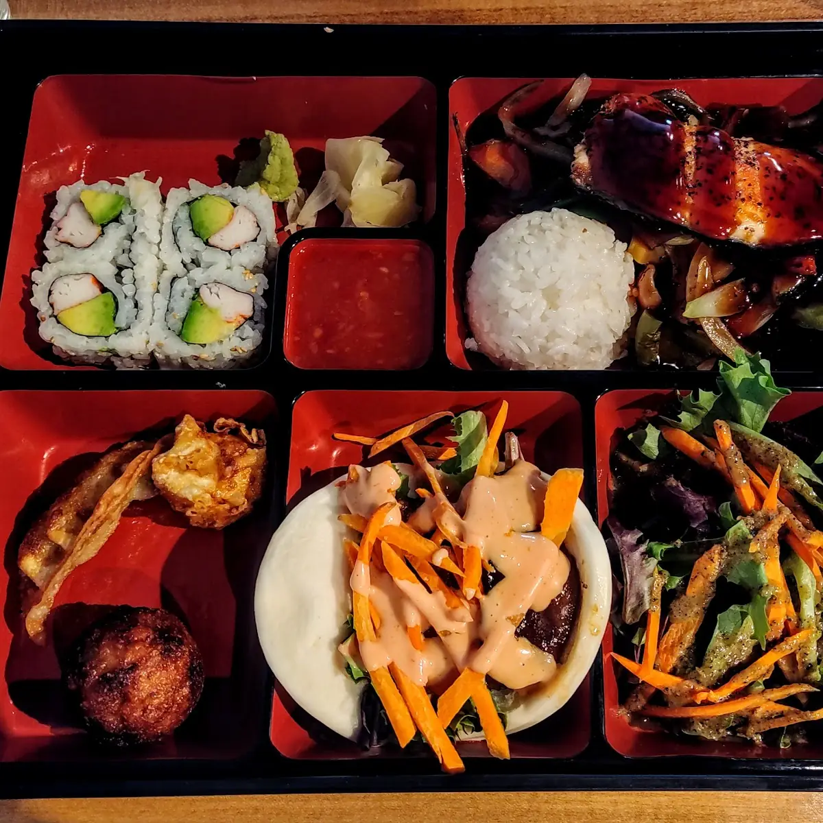 Salmon Teriyaki Bento Box