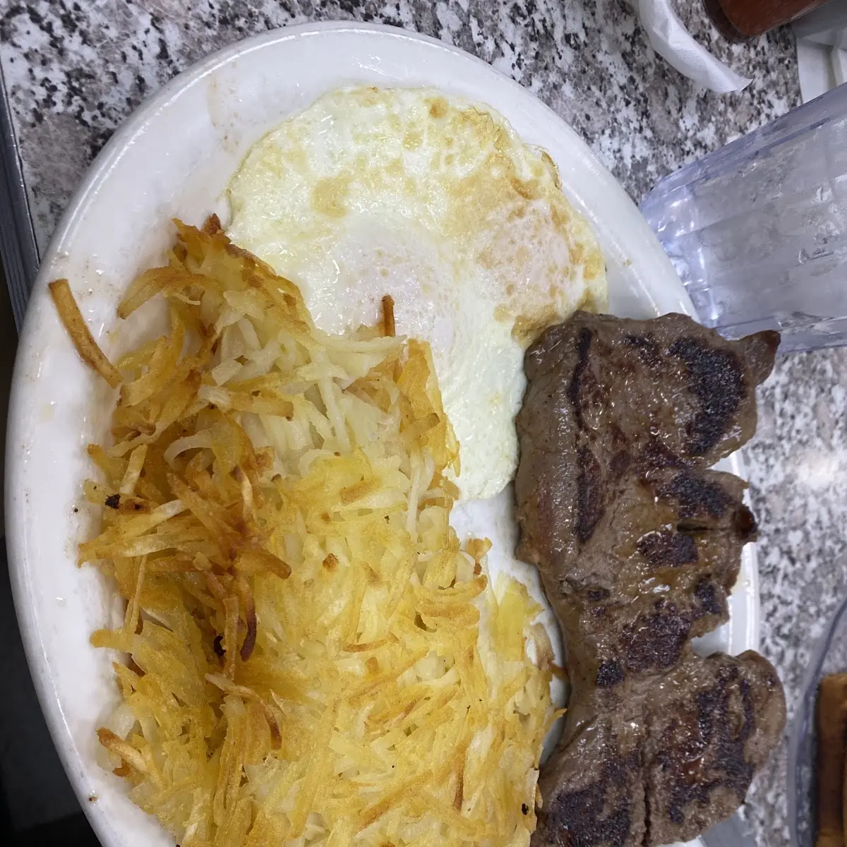 New York Sirloin Steak and Eggs