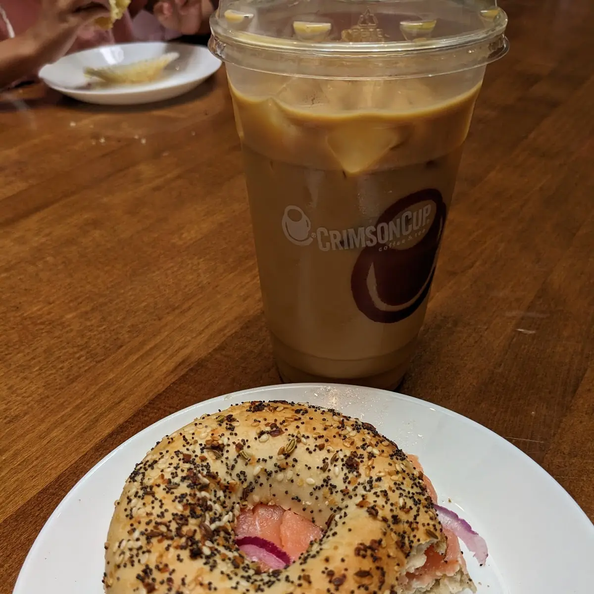 Lox Sandwich and Cold Brew