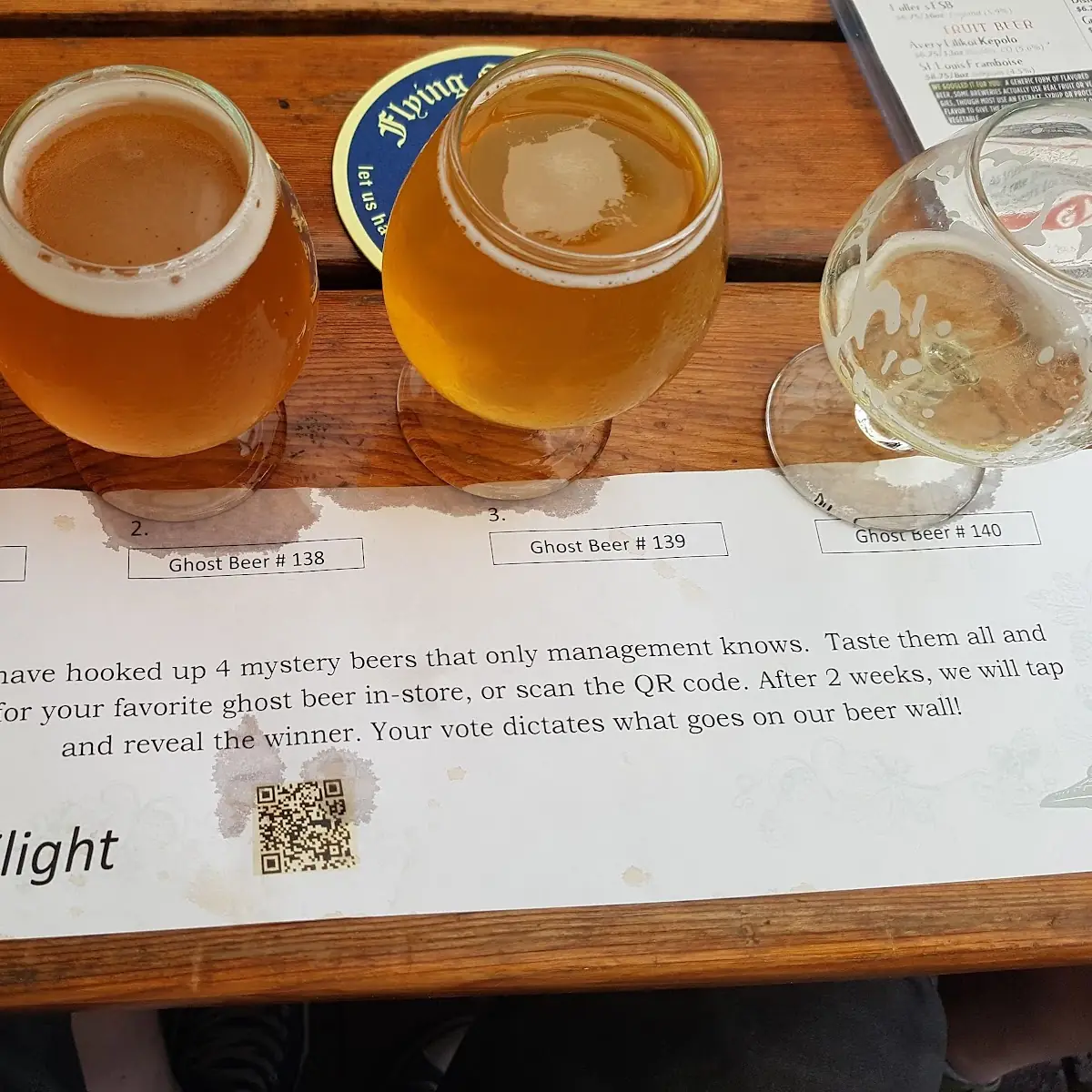 Craft Beer Ghost Flight