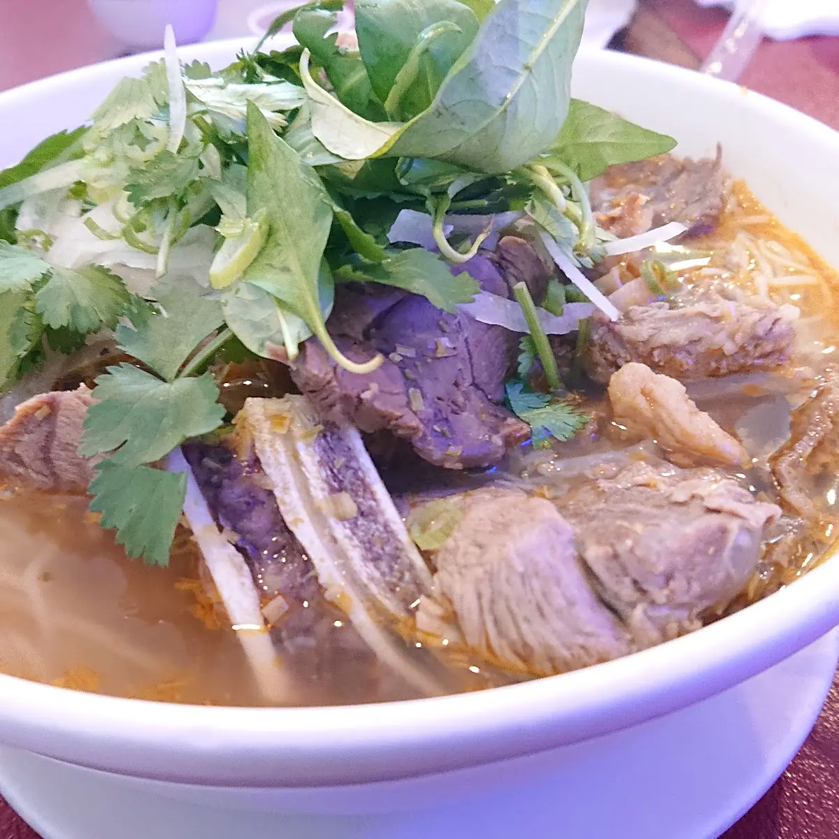 Bún Bò Huế with the Thinner Vermicelli Bún