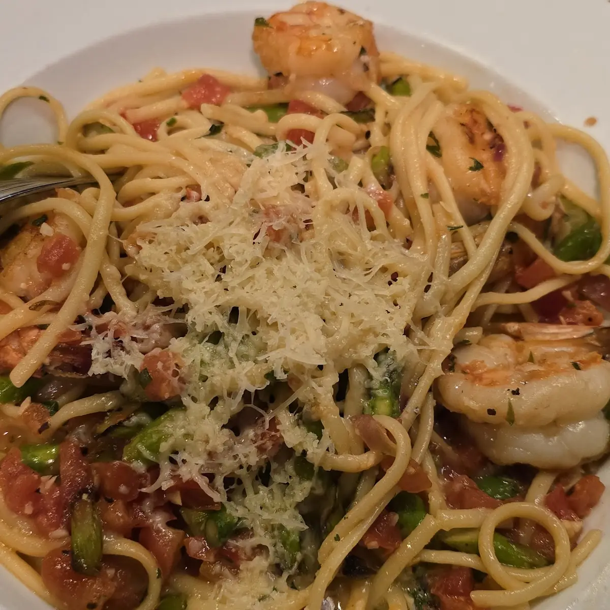 Grilled Shrimp & Linguini