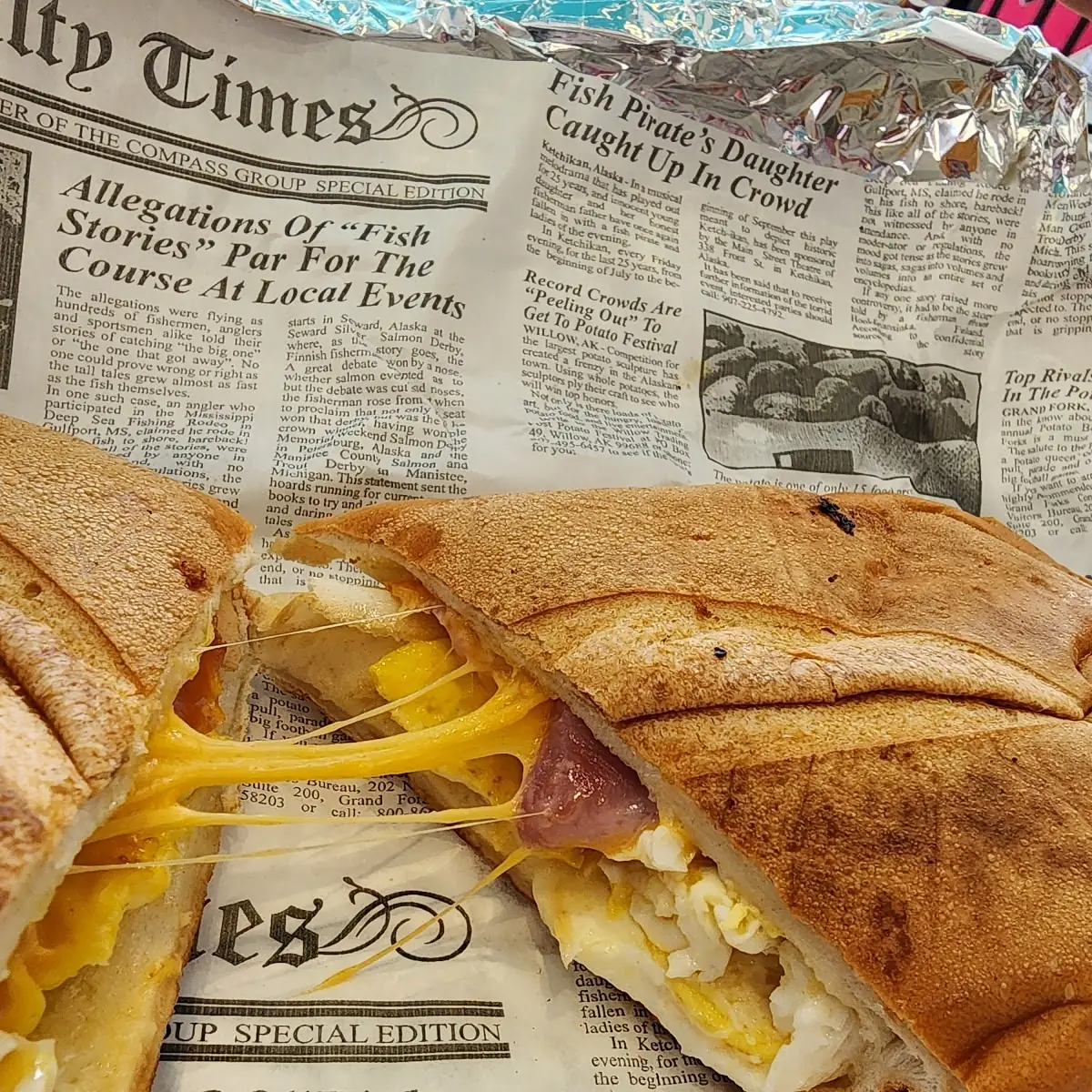 Ham Cheese and Egg Sandwich