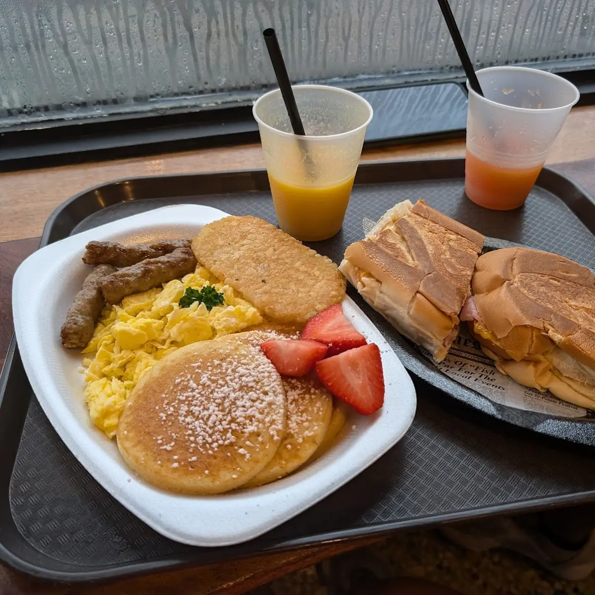 Ham Egg and Cheese Sandwich D'Super Breakfast