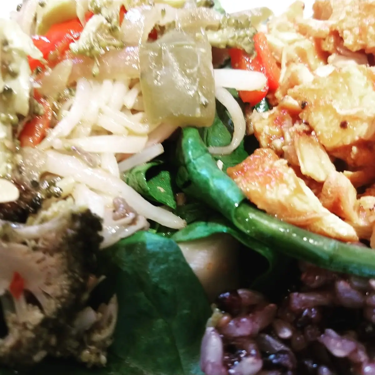 Spicy Chicken Purple Rice Bowl