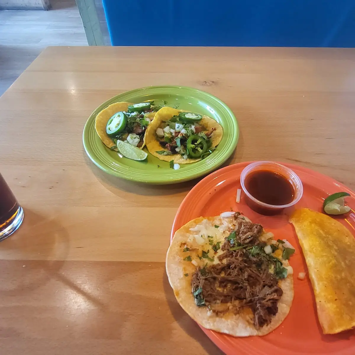 Birria Tacos and Al Pastor Taco
