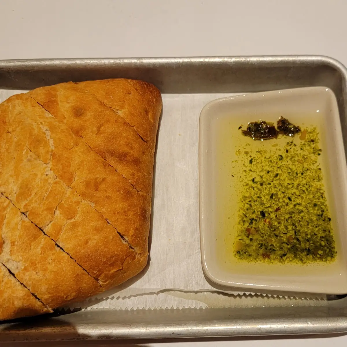 Complimentary Bread with Dipping Sauce