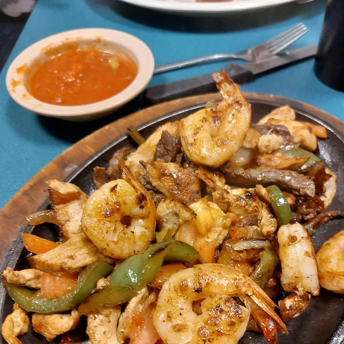 Chicken and Shrimp Fajitas