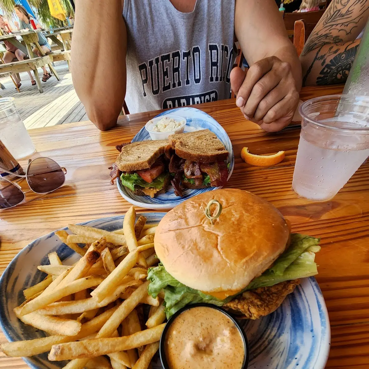 Fried Chicken Sandwich with Fries