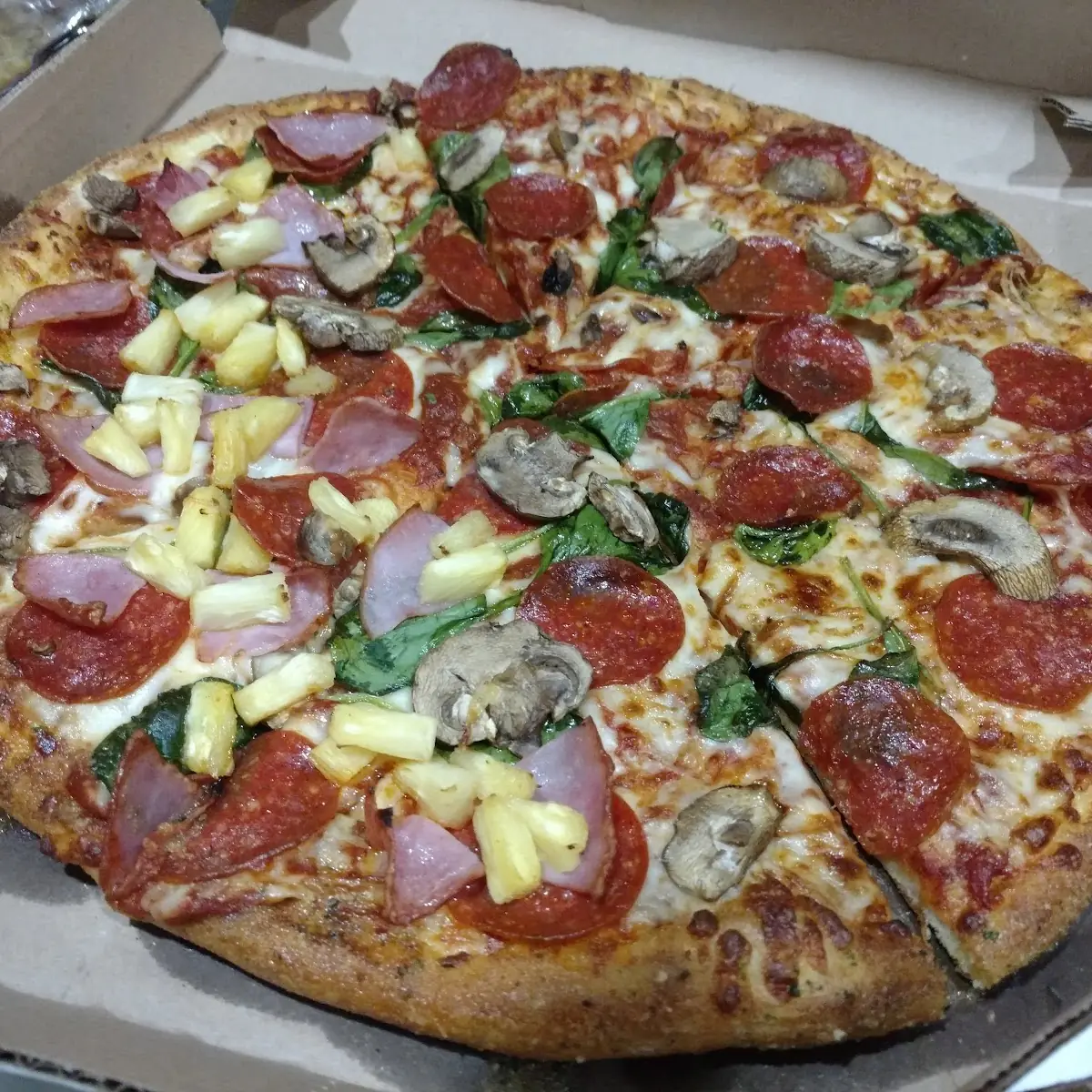Hawaiian Pizza with Pepperoni Lovers