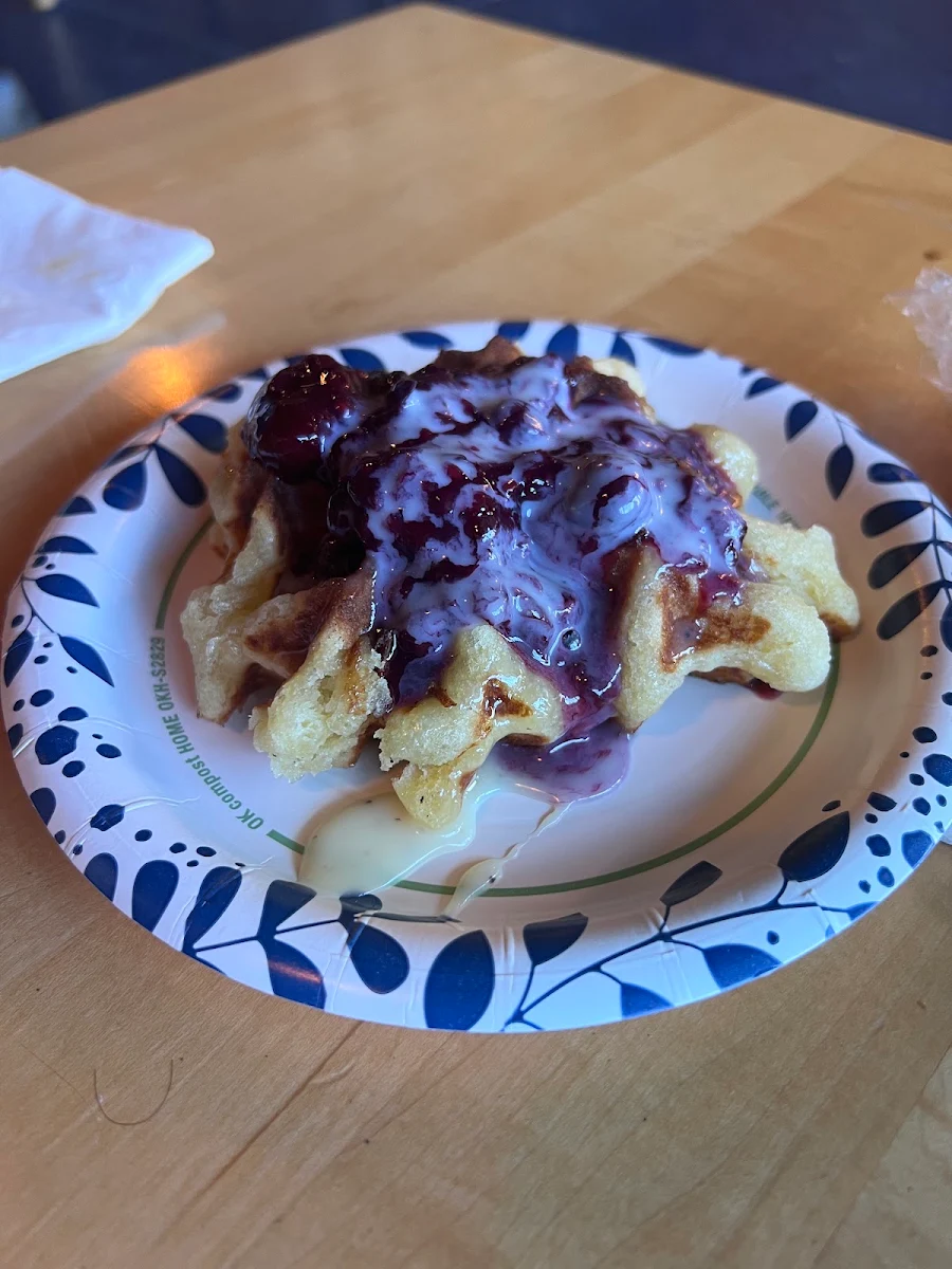 Waffles with Mixed Berries
