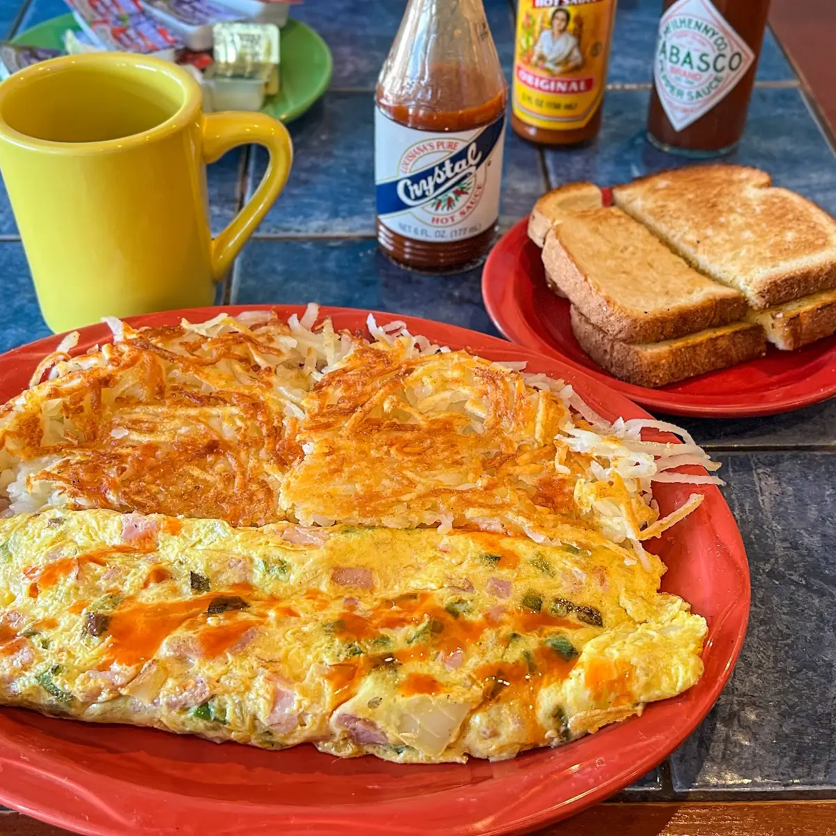 3 Egg Western Omelet with Hash Brown Potatoes
