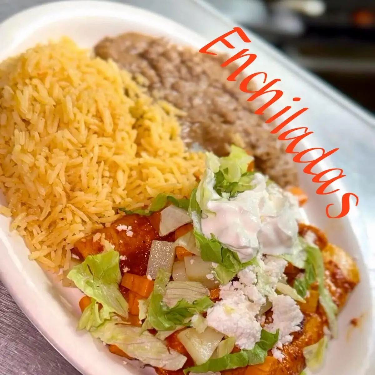1 Taco with Rice & Beans