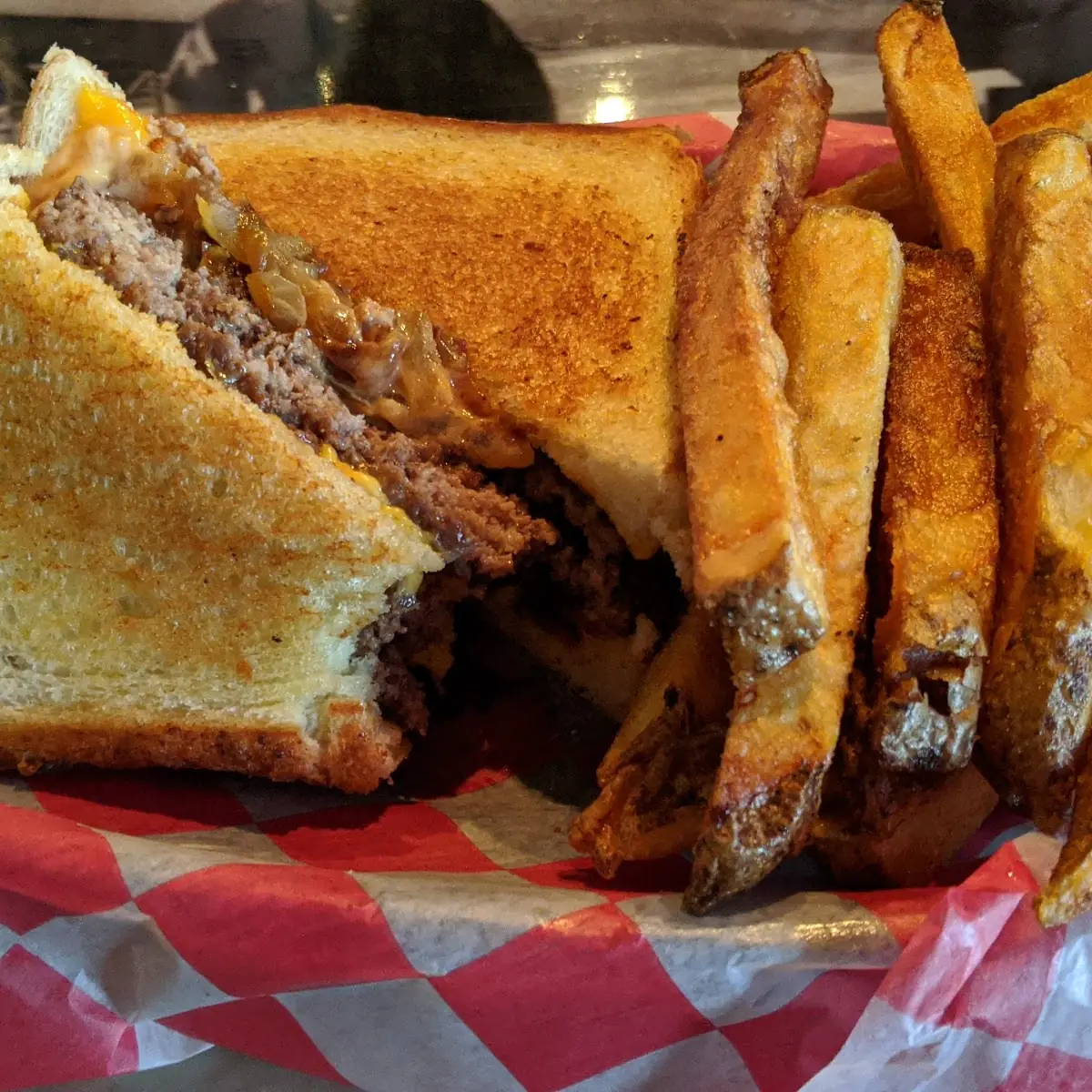 Bacon Cheeseburger Patty Melt