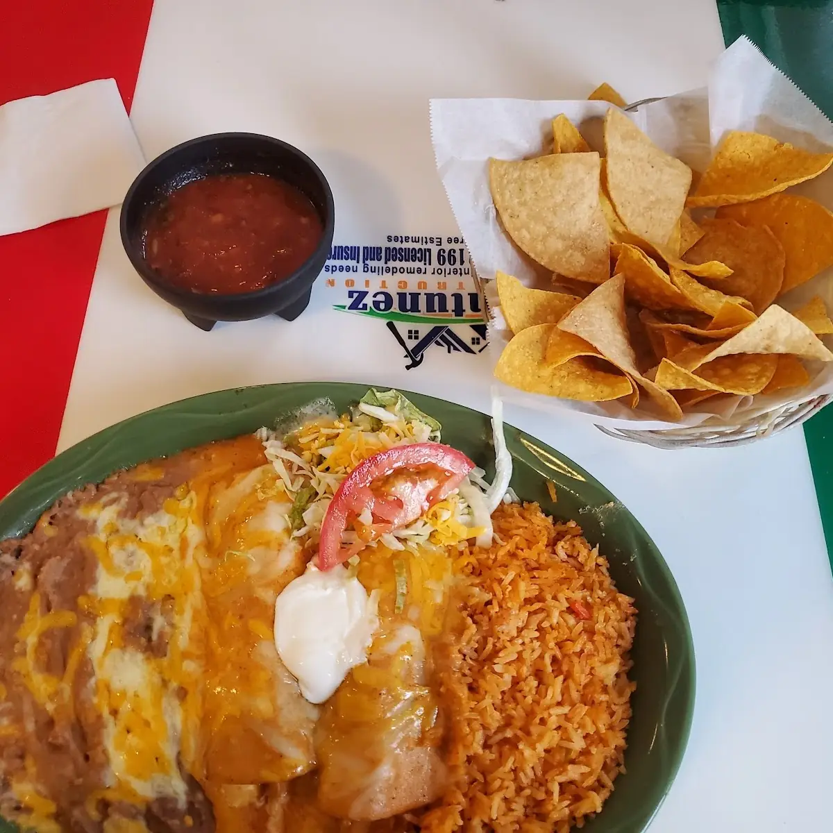 Sour Cream Chicken Enchiladas