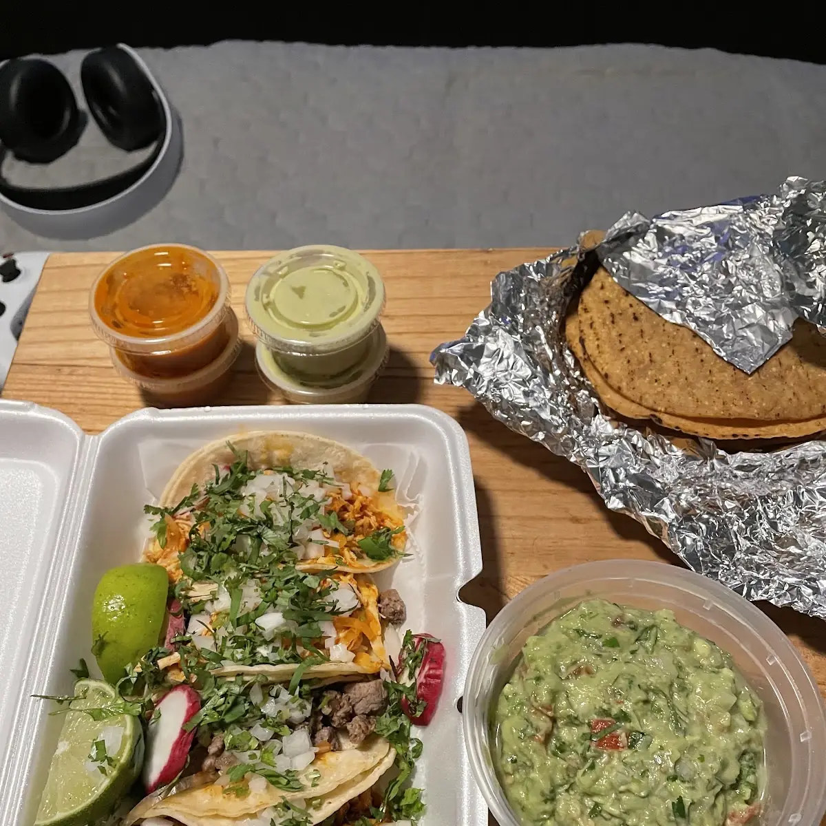 Pollo Asada and Al Pastor Tacos