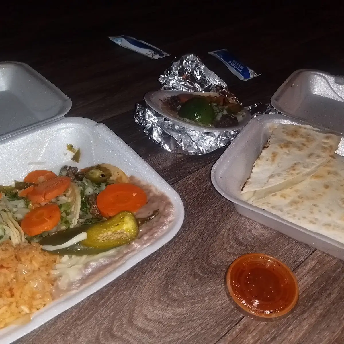Barbacoa Plate and Quesadilla
